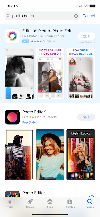 Pertinenza degli annunci di ricerca di Apple