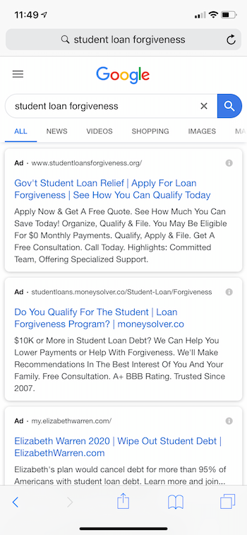 Google広告とYelp広告のターゲティングオプション