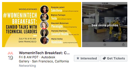 Exemple de réunion d'annonces Facebook Event Response