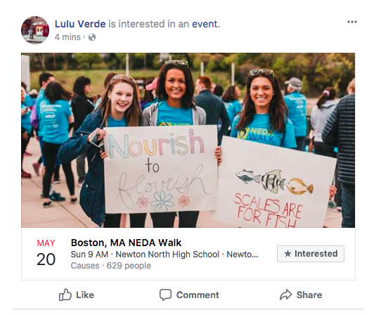 Invitation personnelle aux publicités Facebook Event Response