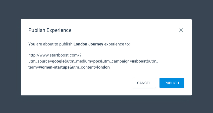 Instapage Personalization UTM การระบุแหล่งที่มาเผยแพร่