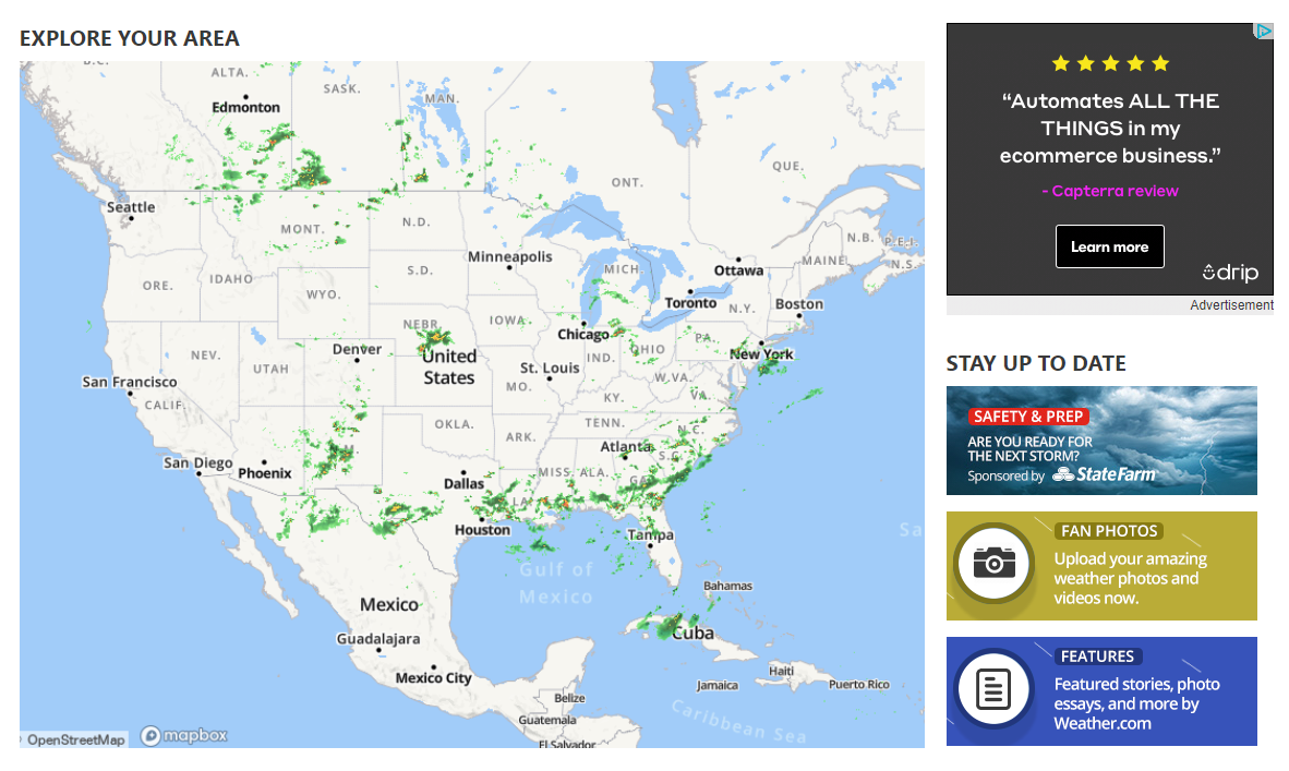 пример показа релевантных объявлений Google