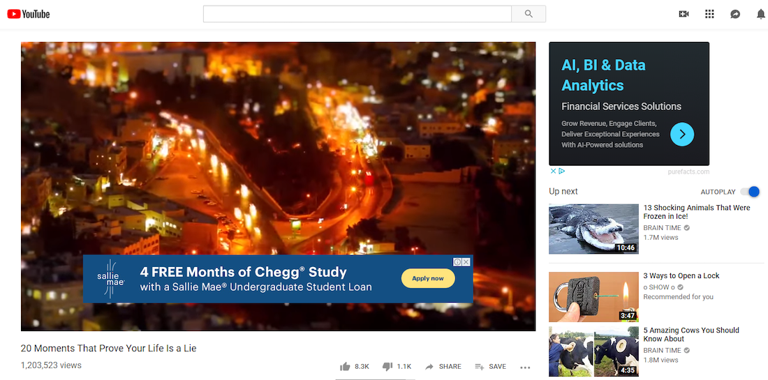 релевантная реклама примеры баннеров youTube