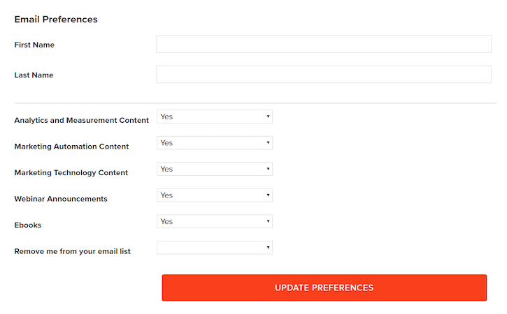 ürkütücü e-posta tercihleri ​​olmadan kişiselleştirme