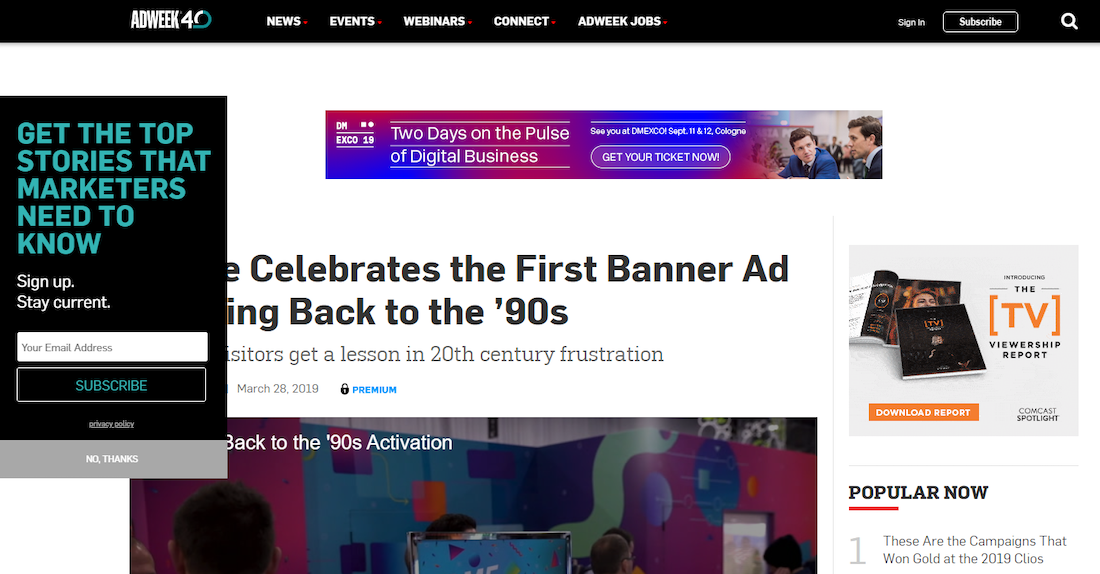 przykład ślepoty banerowej F-przykład