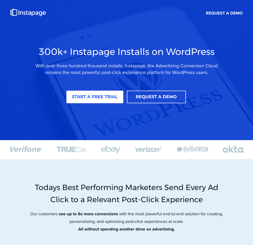 Instapage WordPress 頁面如何