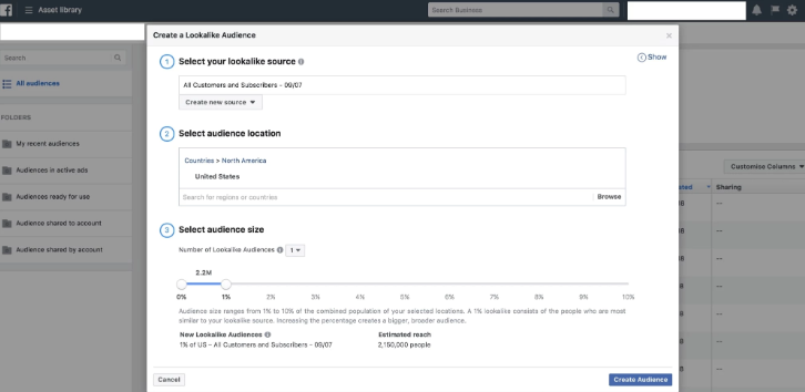eコマースFacebookの広告のヒントLookalikeAudiences