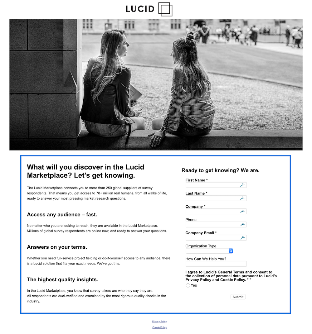 optimizarea paginii de destinație fără navigare
