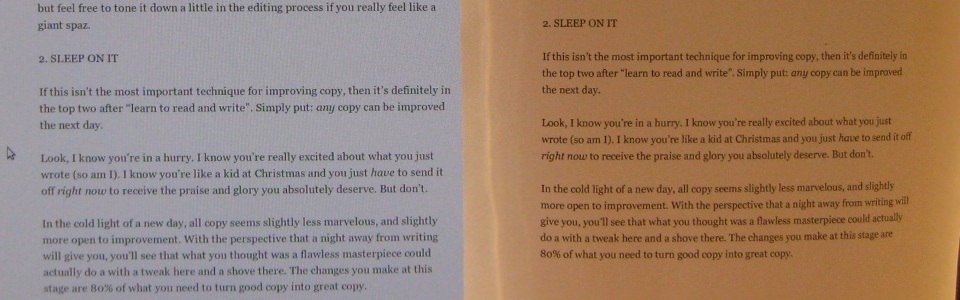 tehnici de pagină de destinație mare tipar