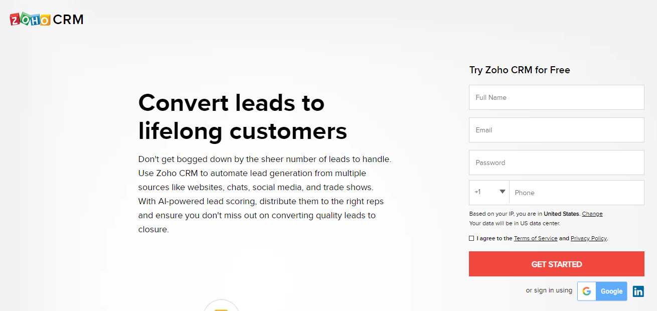 suggerimenti per la generazione di lead PPC Zoho CRM