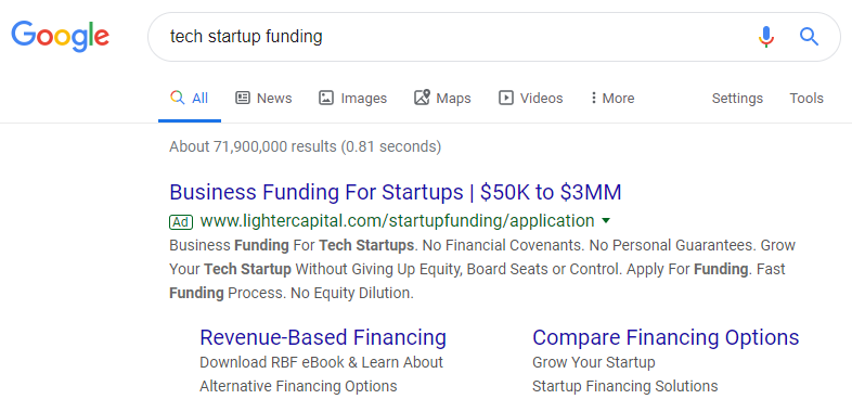 LighterCapitalスタートアップ資金調達検索