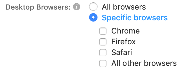 Direcționare către platformă și browser Quora ads
