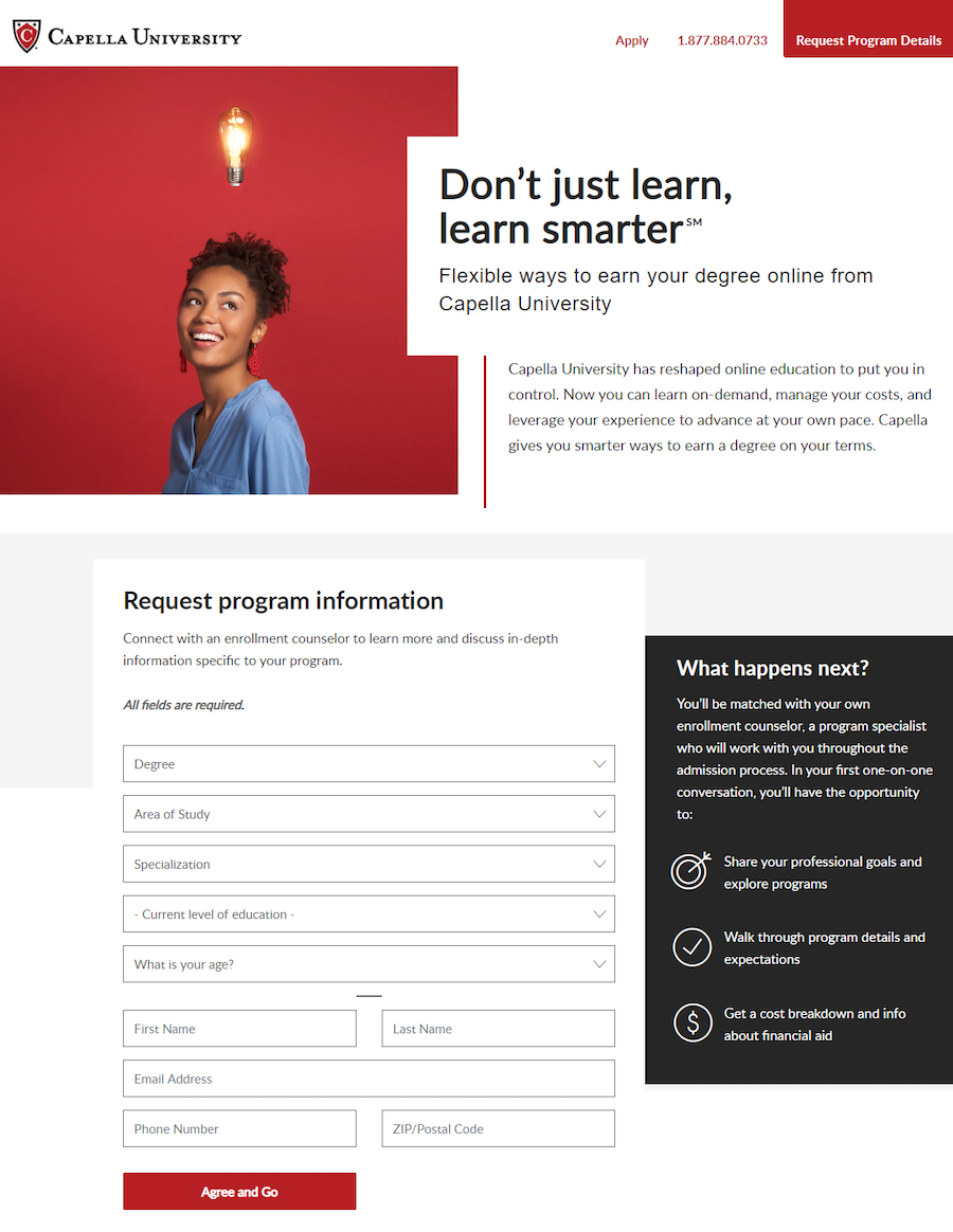 Título principal da pesquisa da Capella University