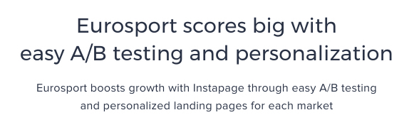 Instapage-Jahr 2019 im Rückblick Eurosport-Kundengeschichte