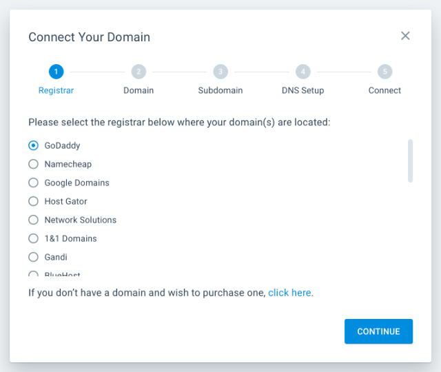 2019 Instapage neue Domain-Einrichtung