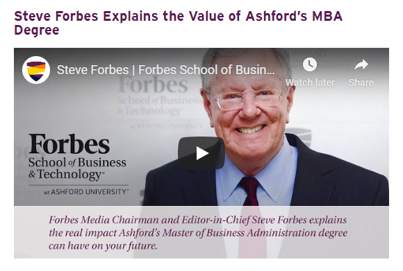 testimonio en video de la Universidad de Ashford