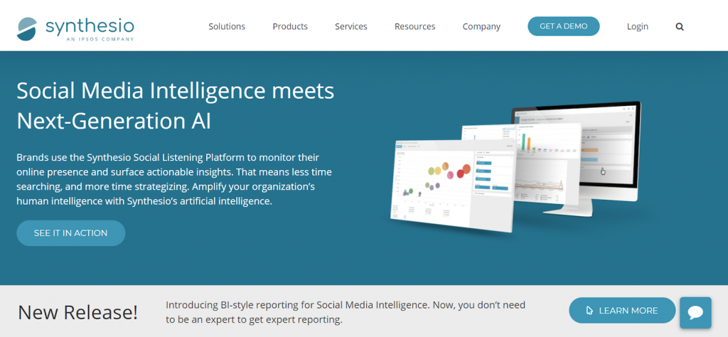 Pagina del prodotto Synthesio