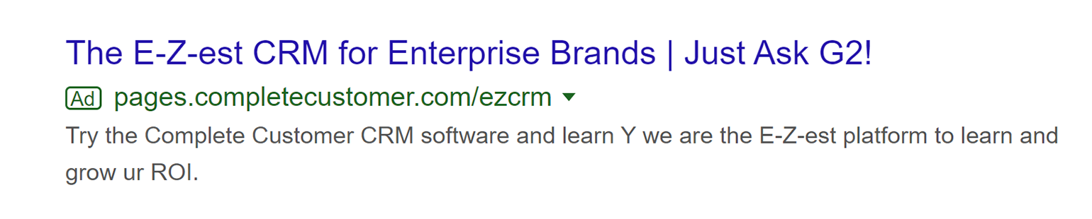 Google Ads ไม่อนุมัติตัวอย่างการคัดลอกลูกเล่น