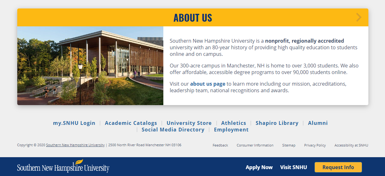 서울대학교 홈페이지 바닥글