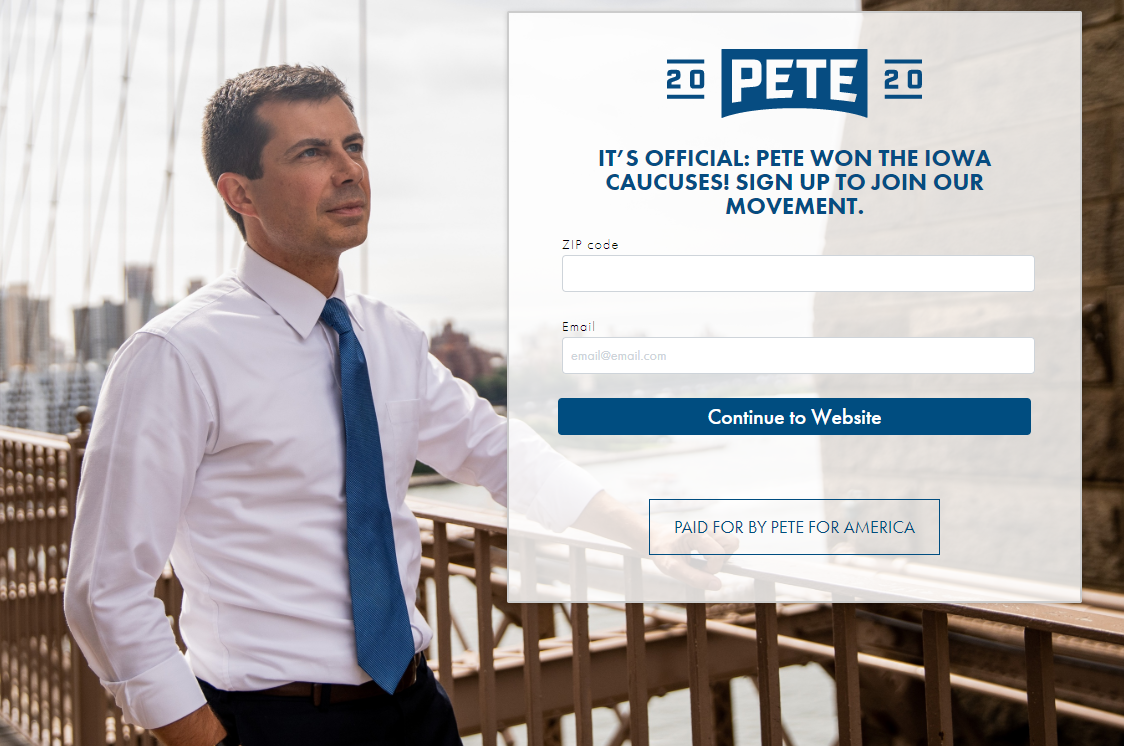 Pete Buttigieg bergabung dengan halaman tim