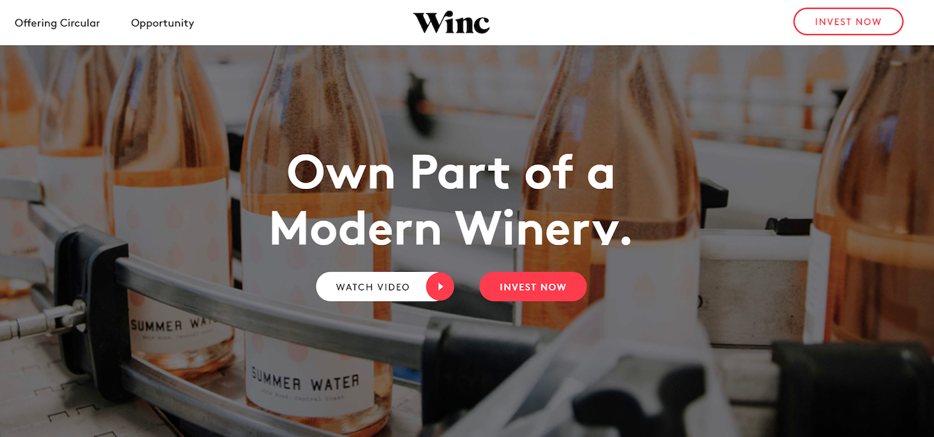 Wincの投資家はランディングページをクリック後