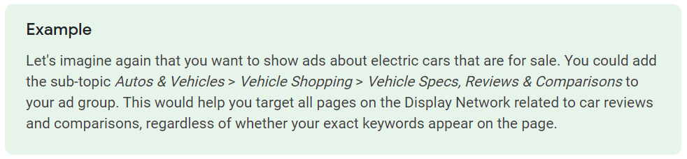 контекстная реклама Google по темам