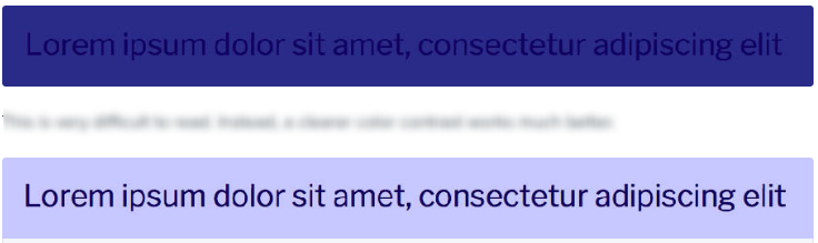 ADA-Compliance-Zugänglichkeit Farbkontrast