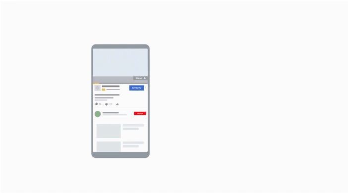 Exemple d'annonces vidéo YouTube désactivables dans le futur In-Stream