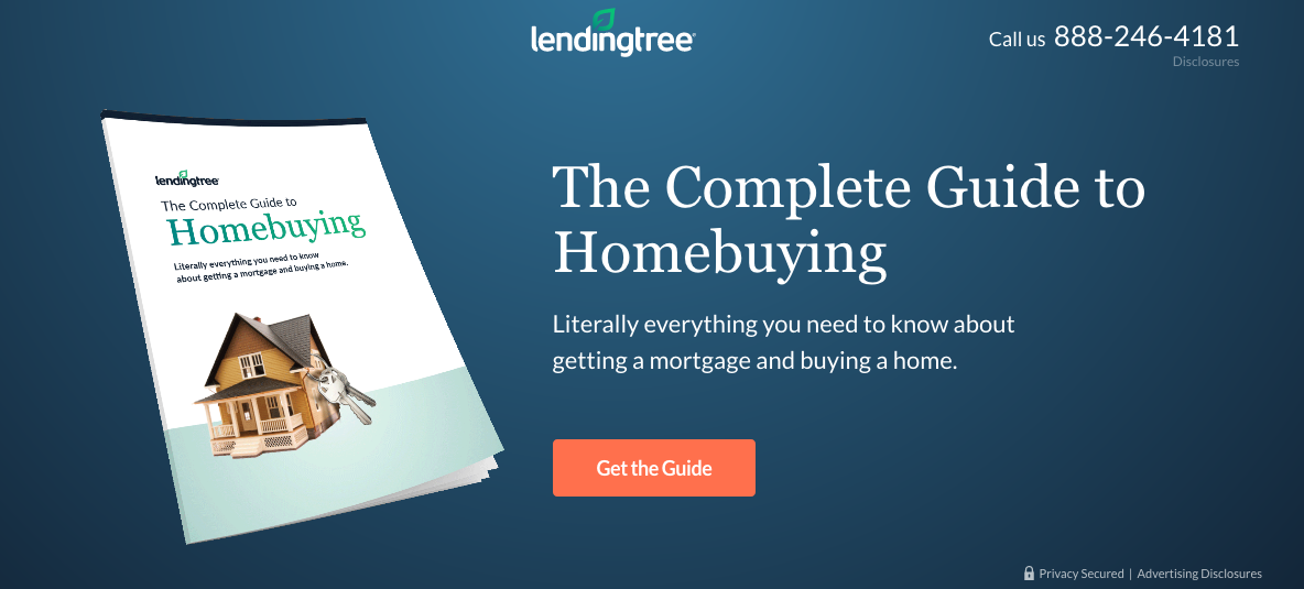 Halaman panduan pembelian rumah LendingTree