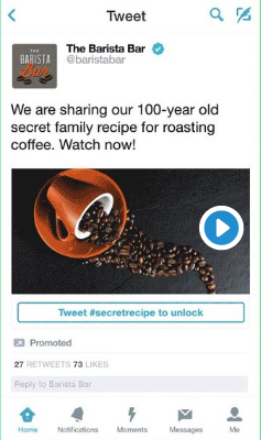 Beispiel für eine Instant Unlock-Karte