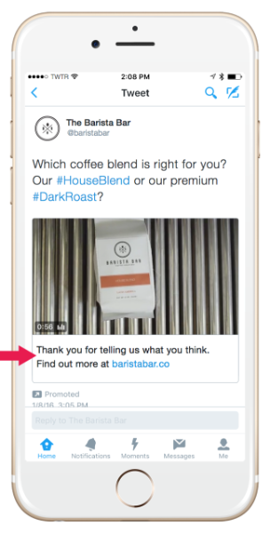 Twitter Conversational Ads danke