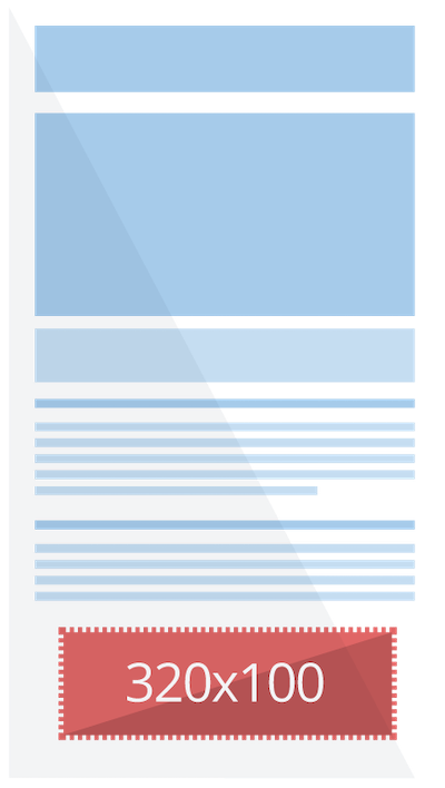 أفضل ممارسات الإعلانات المصورة 320 × 100