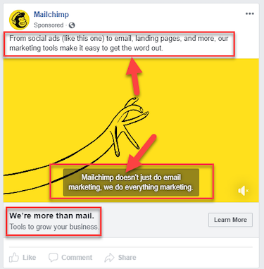 ตัวอย่างเสียงลูกค้า MailChimp Facebook