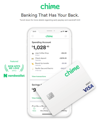 Chime-Zielseiten-Markensuchangebot
