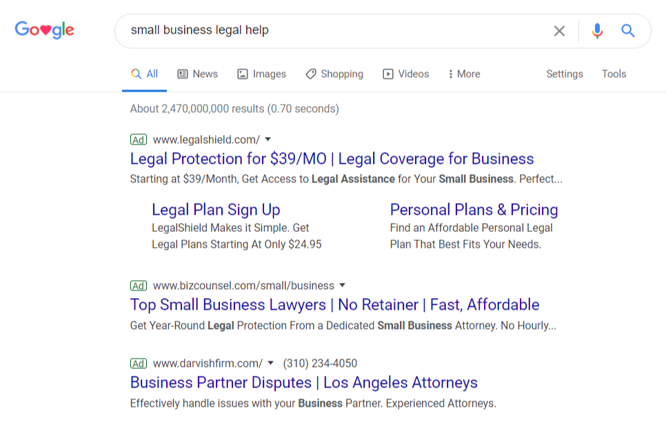 ตัวอย่างโฆษณาช่องทางโฆษณาที่เสียค่าใช้จ่าย