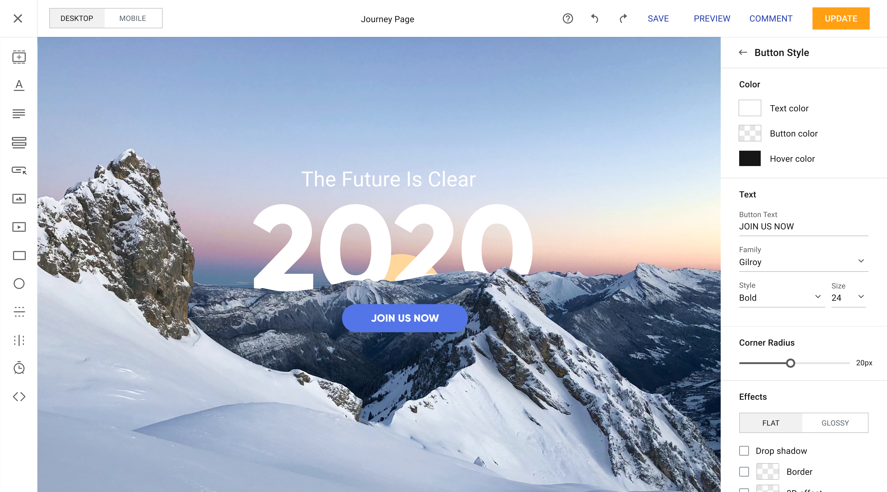 Logiciel de page de destination Instapage