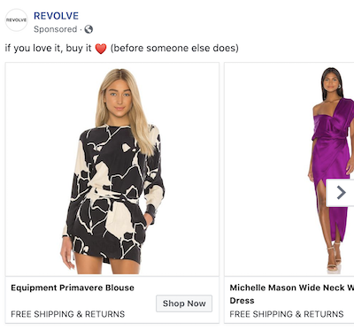 تدور إعادة عرض التخلي عن عربة التسوق على سبيل المثال