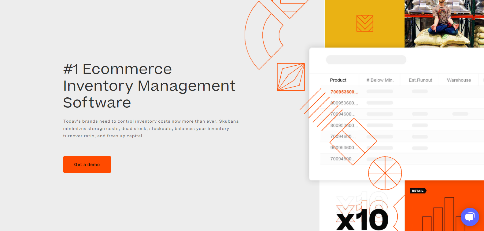 Beispiel für eine Skubana-Landingpage