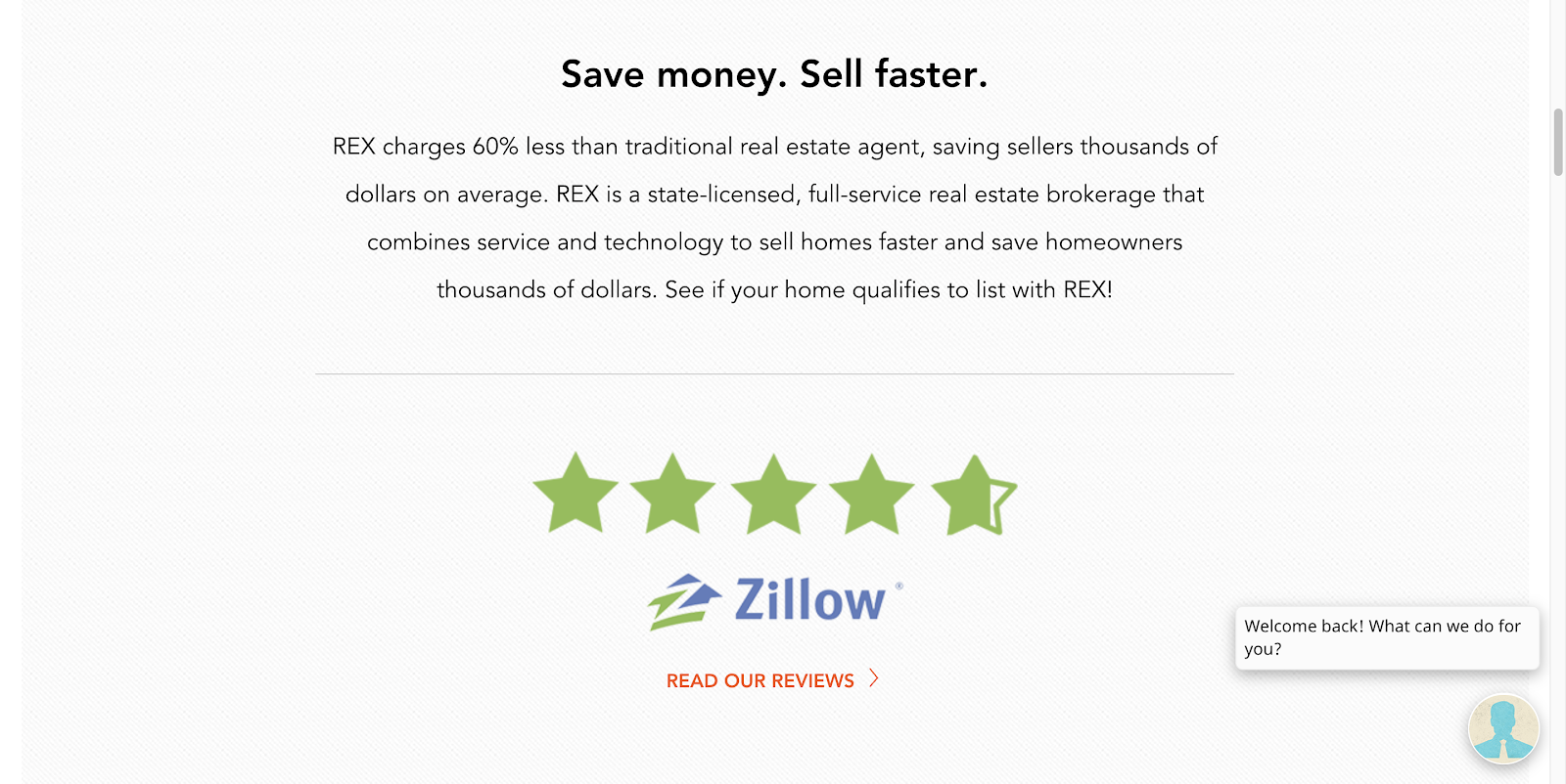 ตัวอย่างหลักฐานทางสังคมของ Rex ที่บ้าน