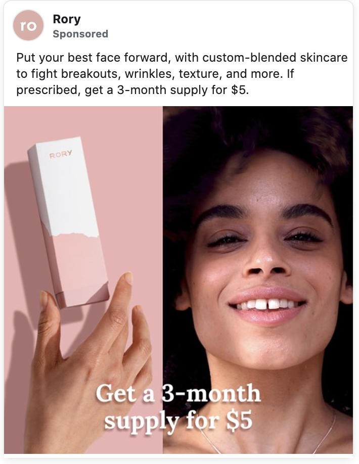 Контент, спонсируемый Рори