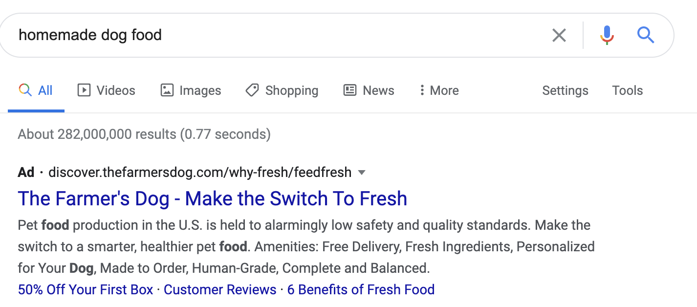 фермер-собака-поиск в Google