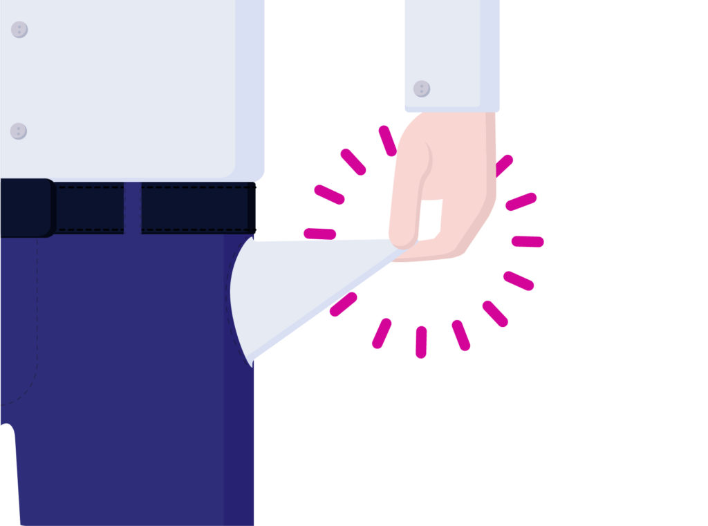 رسم جيب فارغ