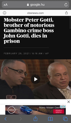 モバイルウェブ上のバナー広告