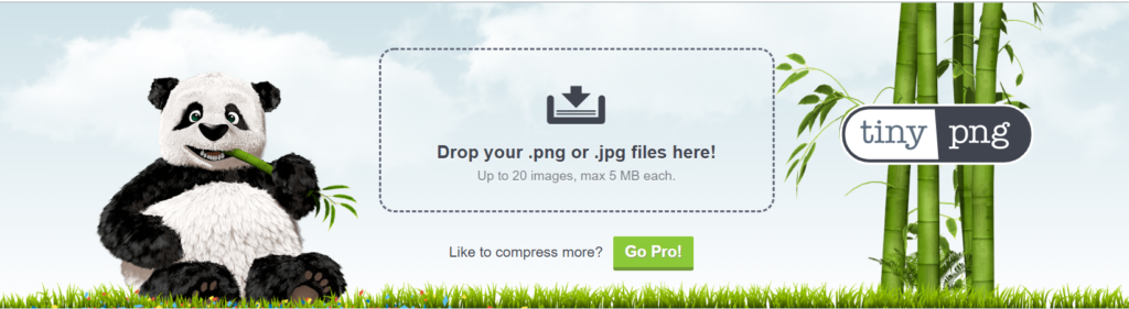 TinyPNGメインページ