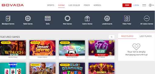 Bovada online poker rooms