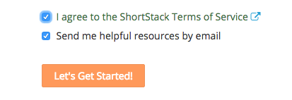 شروط خدمة ShortStack