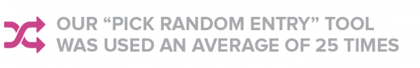 “選擇隨機輸入”工具平均使用 25 次