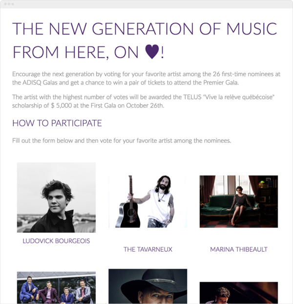 การประกวด Telus Enter-to-Vote