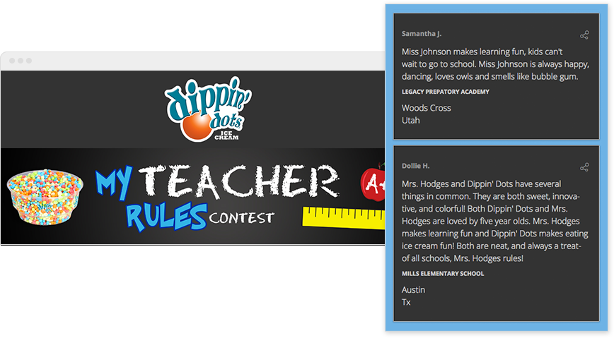 การแข่งขัน Dippin' Dots