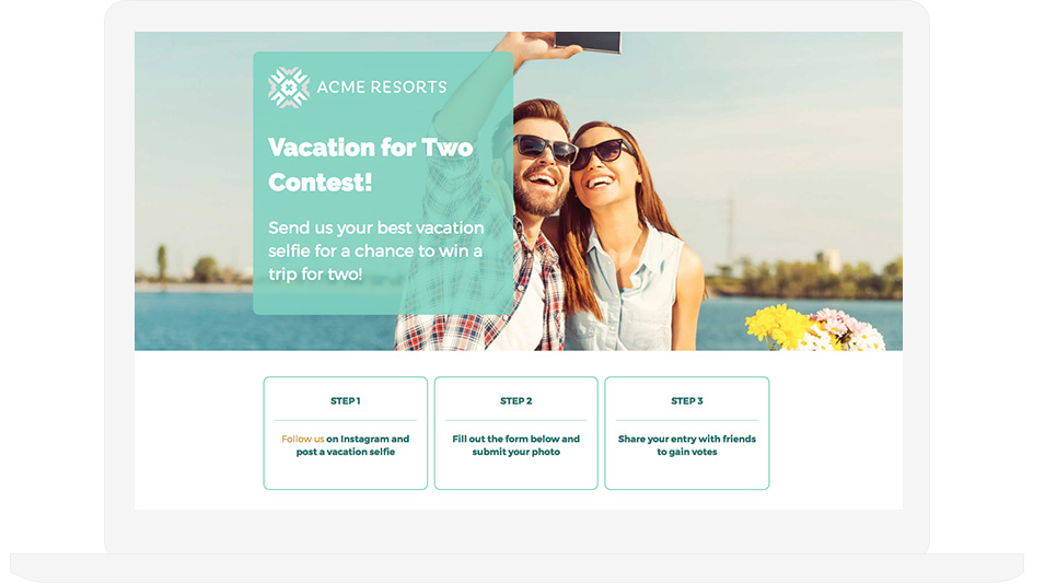Esempio di concorso hashtag